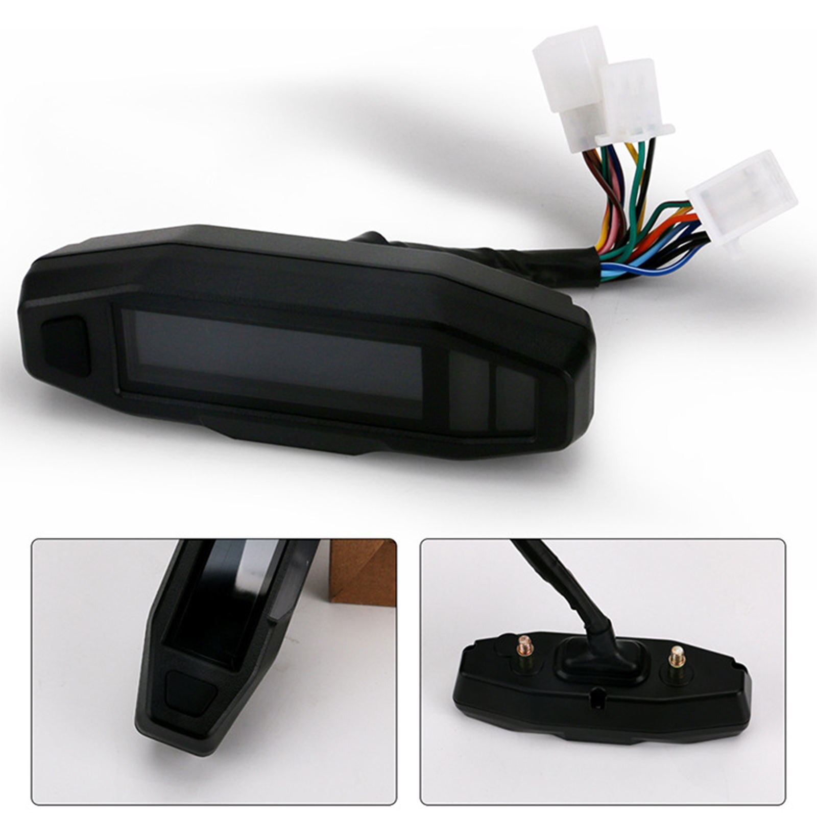 Universele Motorcycle Lcd Digitale Snelheidsmeter Kilometerteller Backlight Motorfiets Kilometerteller Voor Motorfiets Meter 12000Rpm