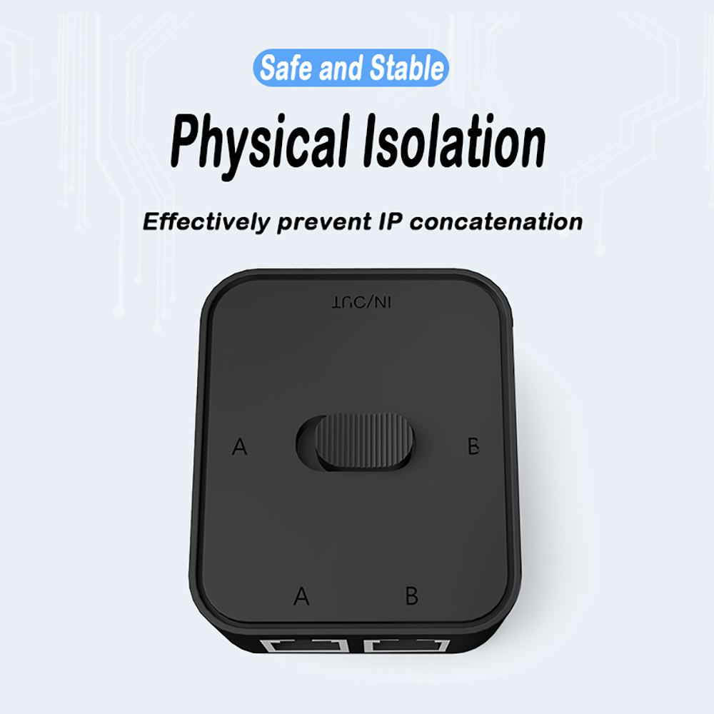 Adaptateur Ethernet 1000Mbps 1 entrée 2 sorties, séparateur RJ45, connecteur Lan Cat 6 rj45, coupleur de commutateur pour PC portable, boîtier TV, routeur