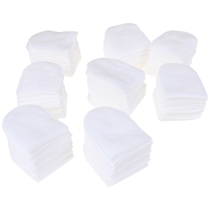 200pcs U-shaped Pocket Cotton Pad Makeup Facial Cotton Pads Soft Cosmetic Pad with Storage Box for Face Make Up Removing