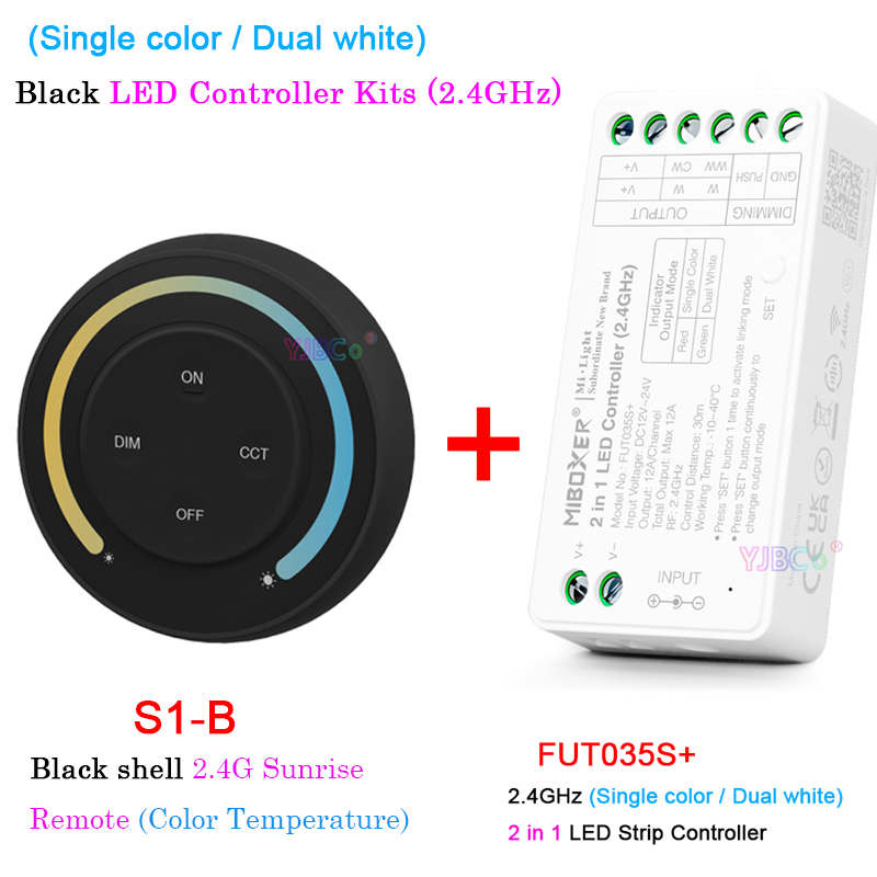 *Miboxer 2.4G Sonnenaufgang Fernbedienung Regenbogen Dimmer 2 oder 3 in 1 LED-Streifen-Glühbirnen-Regler: WATHET