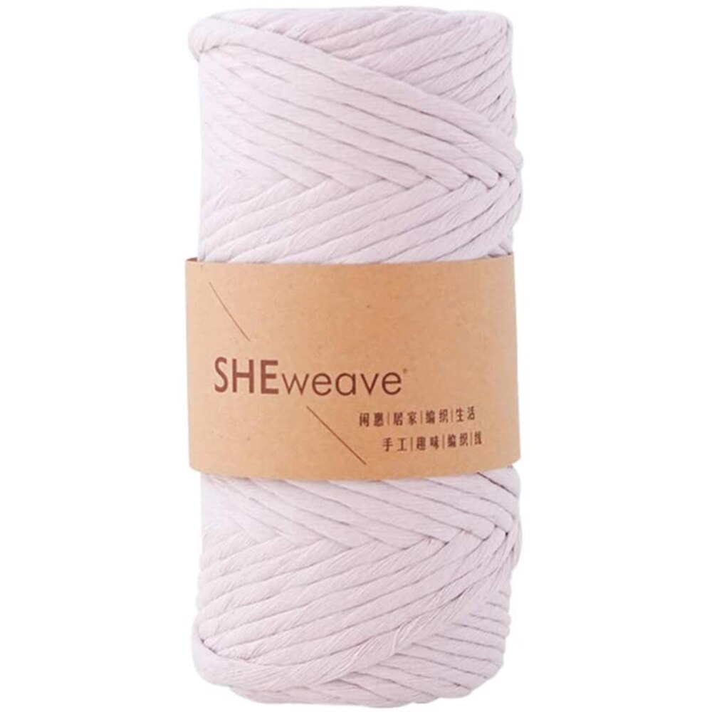 Single Strand Macrame Cord, Macrame rope 4mm×50m(54yd) Colorful Cotton Cord for Macrame supplies,Wall Hanging: Purple