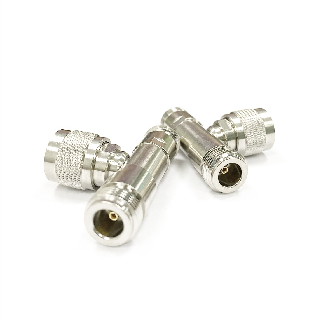 Adaptateur coaxial RF type N mâle vers Double Jack femelle, convertisseur séparateur 3 voies Type T, Version longue, , 1 pièce