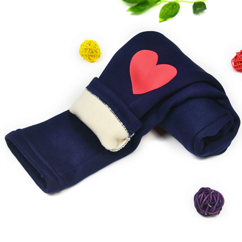 Humor Bear Girls Pants Trousers Children Girls Autumn And Winter Sweet Love Big Pants Casual Pants Plus Velvet Leggings