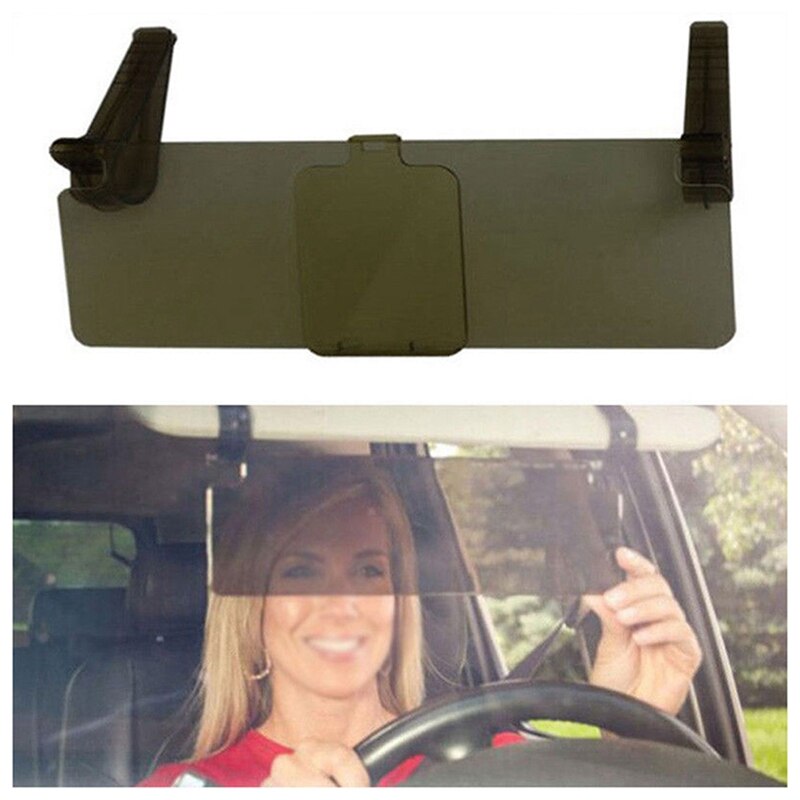 Clip on Car HD Safer Vision Anti Dazzle Glare Blocker Shade Sun Visor Extension with Sun Visor Sunshade Extender