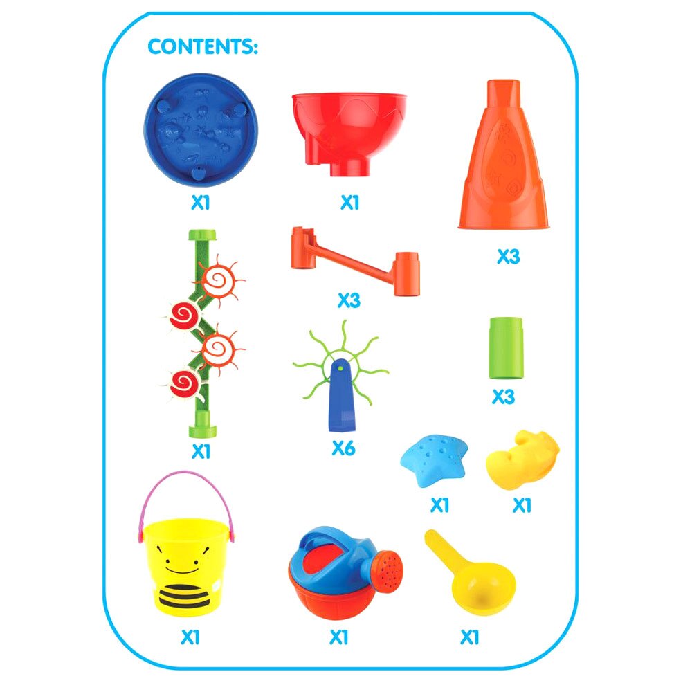 Børn pædagogisk legetøj sommer udendørs strandstrand sandkasse legetøj sprinkler sand skovl vand hjulbord legesæt legetøj