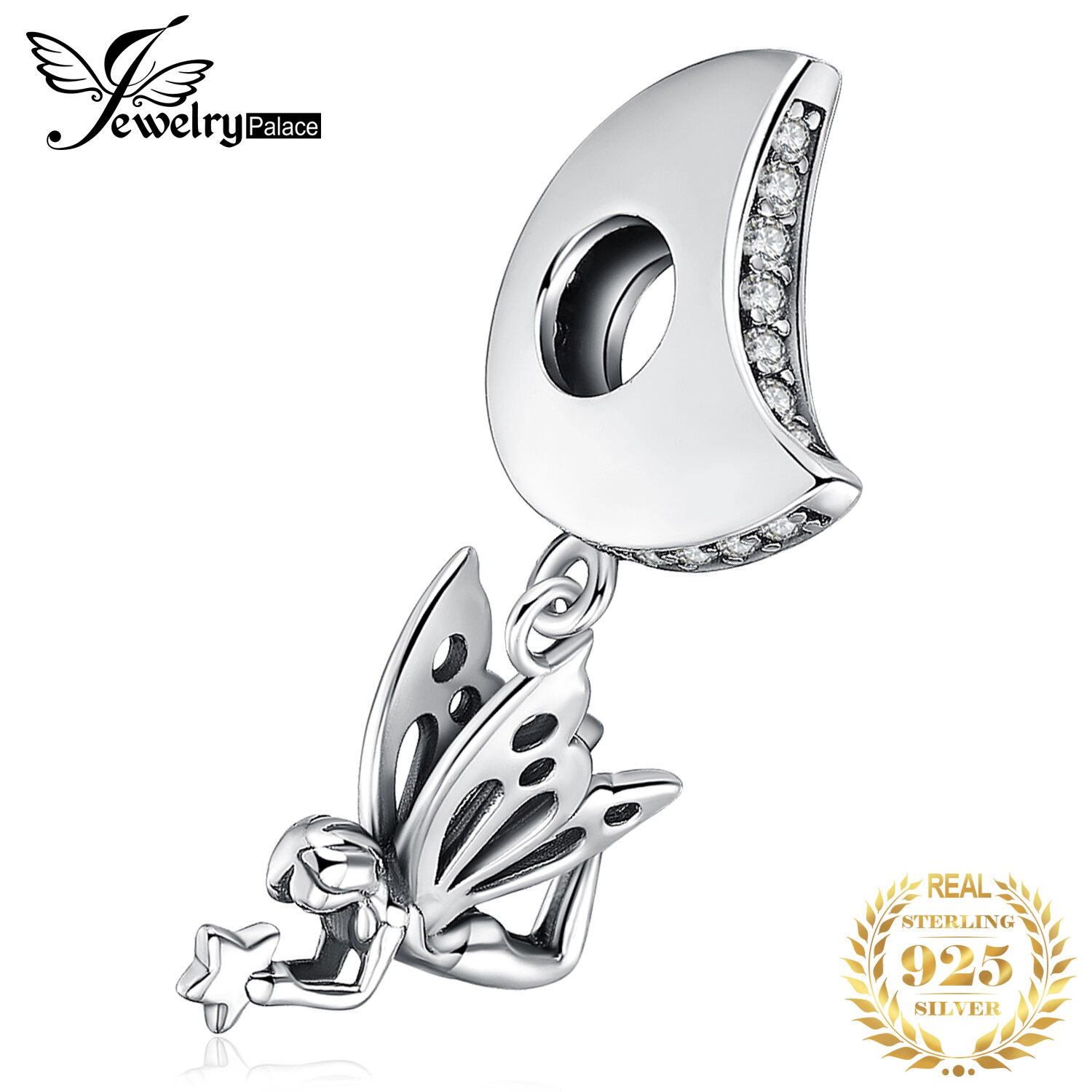 JewelryPalace Fairy Angle 925 Sterling Silver Beads Charms Silver 925 Original For Bracelet Silver 925 original Jewelry Making