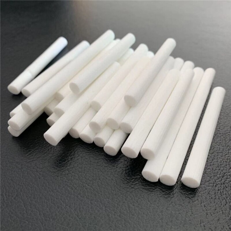 50 Pcs 7mm Humidifier Filter Cotton Swab Core USB Air Ultrasonic Humidifier Aroma Diffuser Replacement Cotton Sponge Stick 8cm