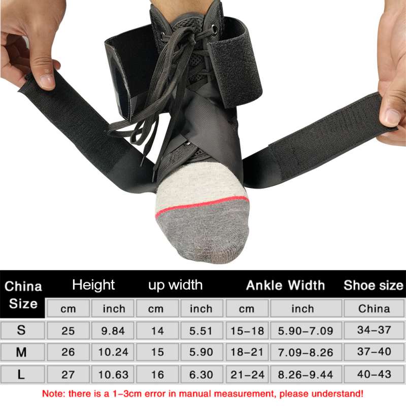 1 stk ankel seler strimler sports bandage sikkerhed ankel støtte understøtter beskyttere fod fod ortose stabilisator