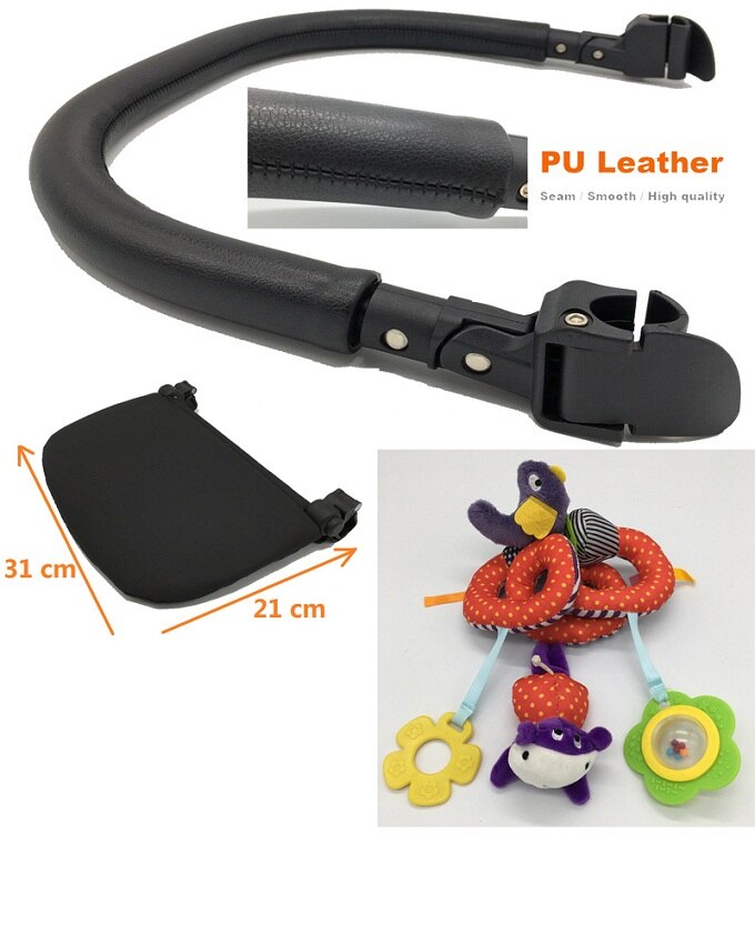 Kinderwagen accessoires armsteun beensteun en draait rond kinderwagen hangend rammelaars speelgoed voor babyzen yoyo yoya: 3 stuks b