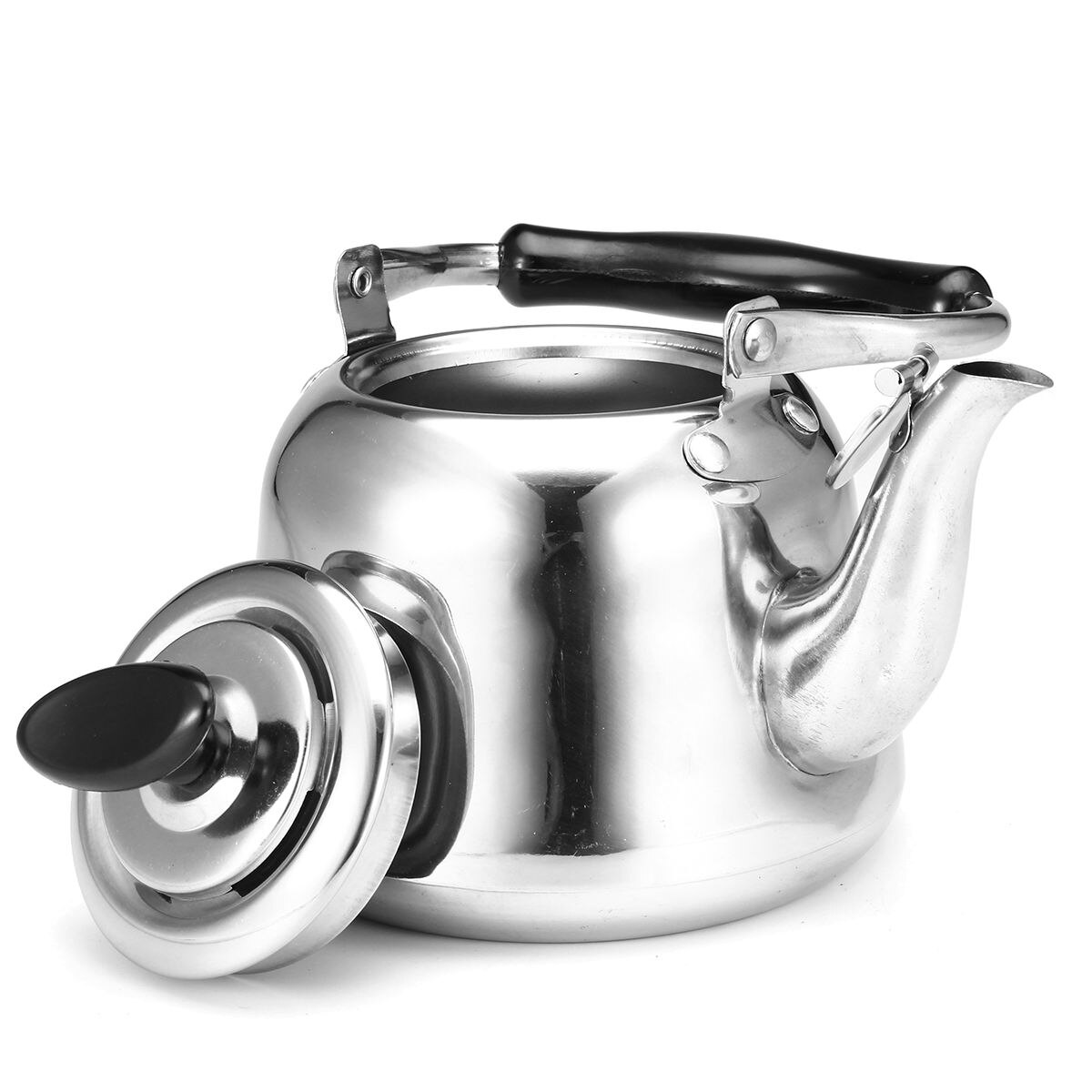 1L Whistling Tea Kettle Rust Resistant Stainless Steel Gas Electric Induction Stovetop Kettle Water Kettles Camping Teapot