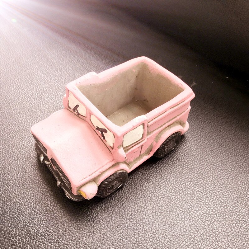 Creatieve Laden Truck Vorm Bloempot Silicone Mold DIY Beton Pot Mallen