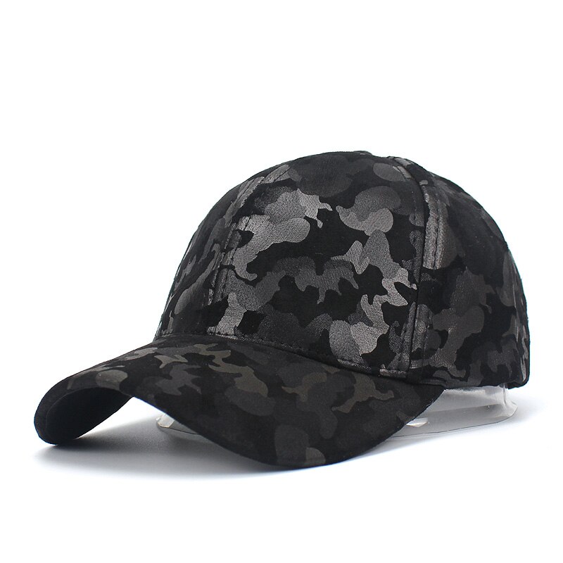 Camouflage baseball cap til kvinder og mænd forår sommer udendørs snapback sol hat cadet casquette baseball caps ruskind far cap: -en