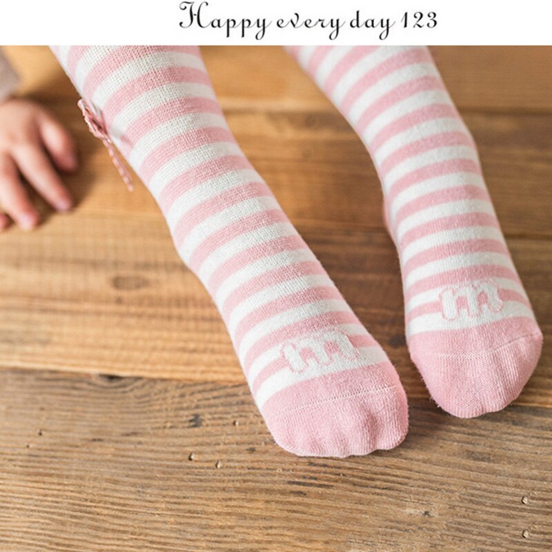 Lente En Herfst Baby Panty Gestreepte Baby Meisjes Leggings Katoen Kinderen Panty Baby Sokken Kids Ademend Panty