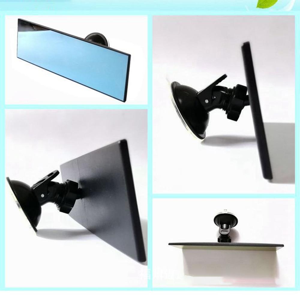 Espejo retrovisor interior de coche con gran campo de visión y ventosa, espejo plano gran angular, espejo auxiliar interior para coche, modificación.