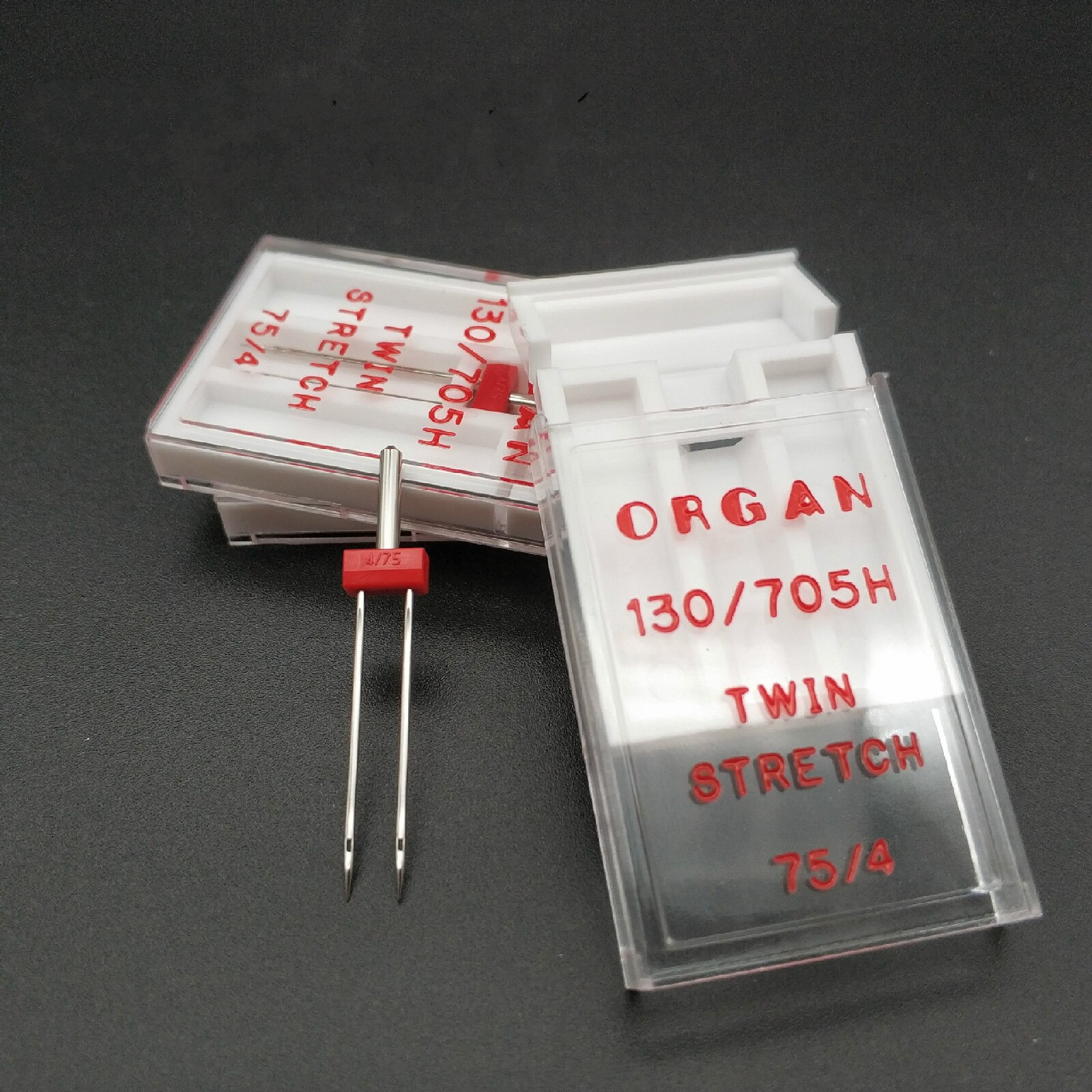 Organ Needles 130/705H Twin needle For Stretch Knitting Fabric Domestic Sewing Machine 75/4MM Twin Needle