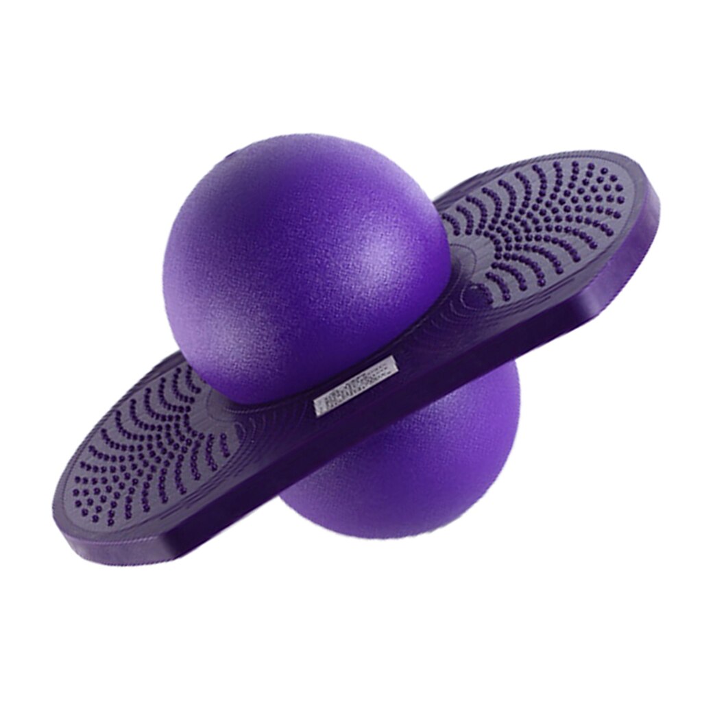 Plataforma de equilibrio para exteriores de verano, pelota saltador para niños, patio de recreo, deporte y entrenamiento, juguete de competición-púrpura