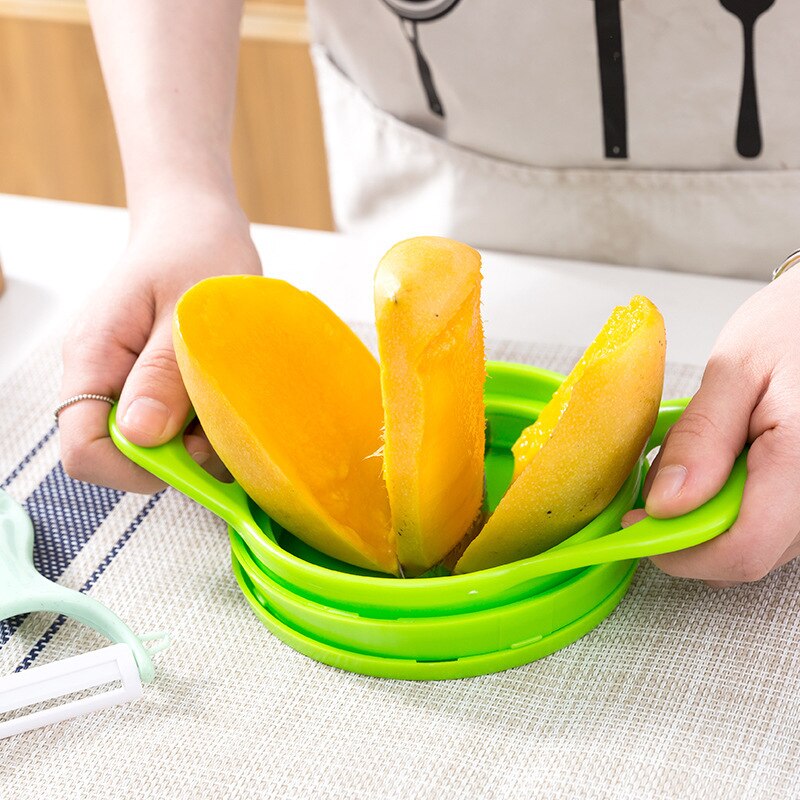 6 Pcs Multifunctionele Snijmachine Grote Cut Apple Mango Met Handvat Rvs Gevulde Fruit Cutter Keuken Snijgereedschap keuken