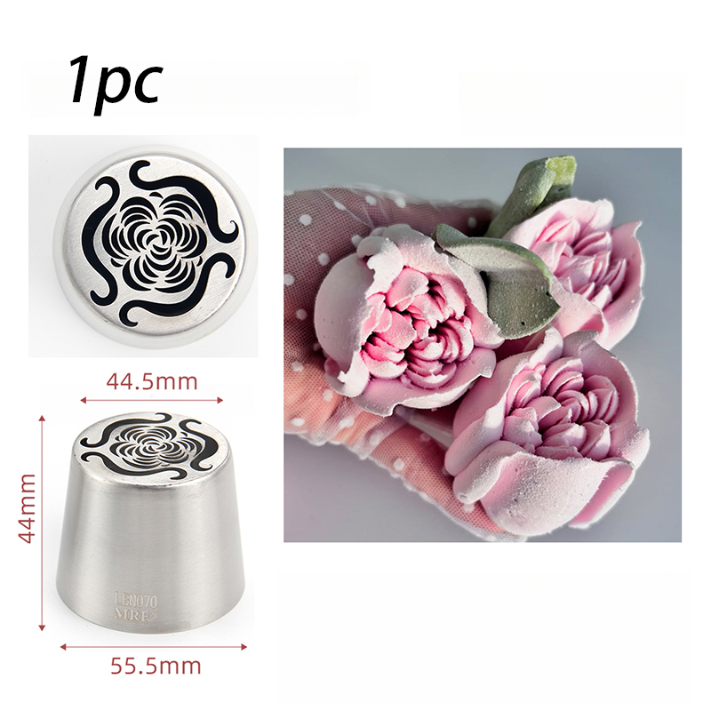 Russian Piping Nozzle Tulip Rose Pattern Icing Pastry Nozzles Cream Cake Piping Tips For Dessert Decoration Diy Pastry Tools: SKY BLUE