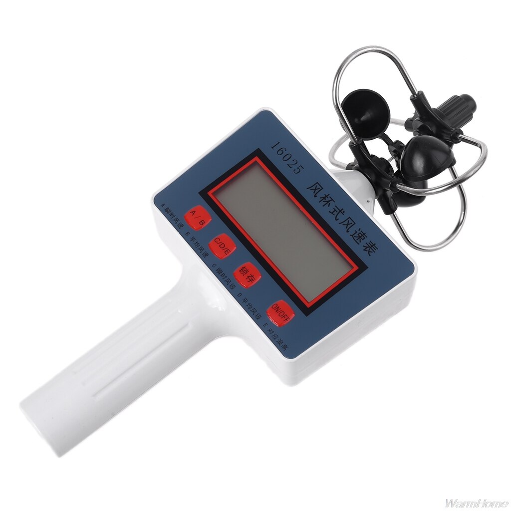 Hand-held Wind Speed Gauge Anemometer Digital Average Wind Speed for Measuring Wind Instantaneous Wind Speed A07 21