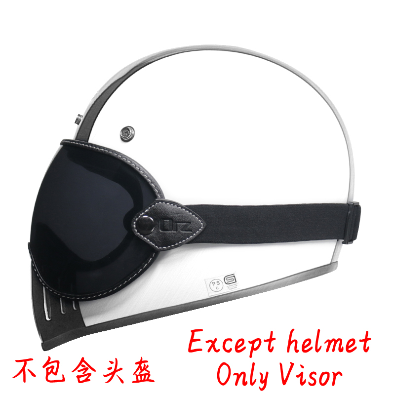 ORZ retro helmet goggles locomotive bind all four thirds bubbles full face four seasons goggles motorcycle helmet mirror: 2