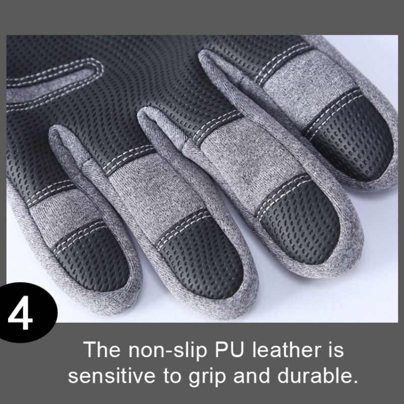 Winter Motorhandschoenen Fietsen Rijden Handschoen Skiiing Handschoenen Touch Screen Rits Windstopper Thermische Fleece Full Vinger Handschoenen