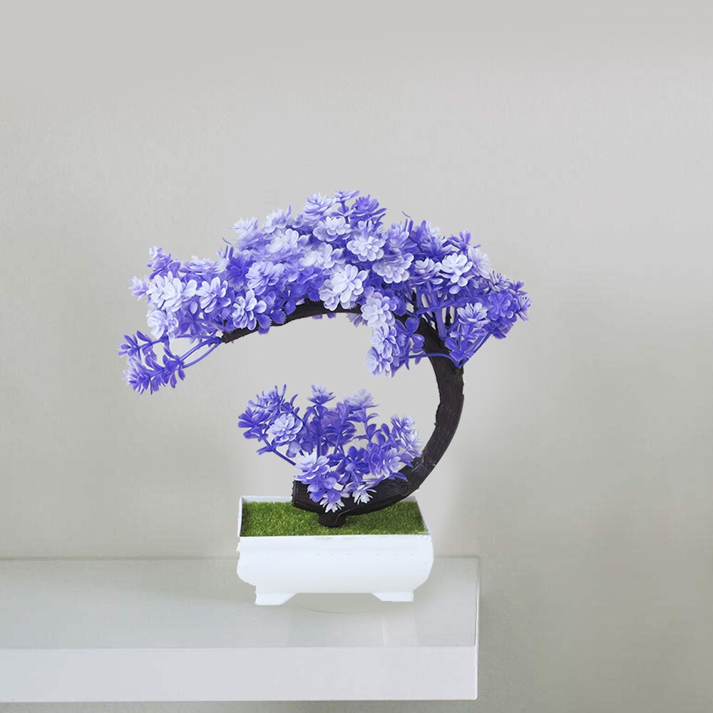 Artificial Small Tree Potted Plant Small Bonsai Desktop Decoration For Home And Company