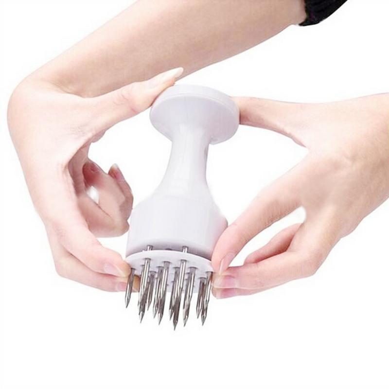 1pcs Steak Naald Klop Vlees Hamer Kip Steak Tool Barbecue Vleesvermalser Tool Rvs Vleesvermalser Naald