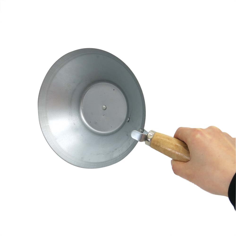 Generic wooden handle bowl cement bowl metal construction masonry concrete bowl tools