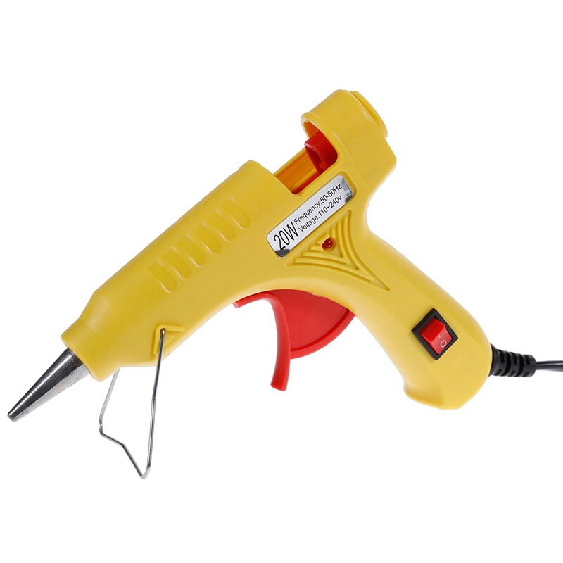 Hoge Temp Heater Melt EEN Hete Lijmpistool 20W Reparatie Tool Heat Gun Mini Gun EU/ONS Gebruik 7mm Lijm Sticks Optionele Base