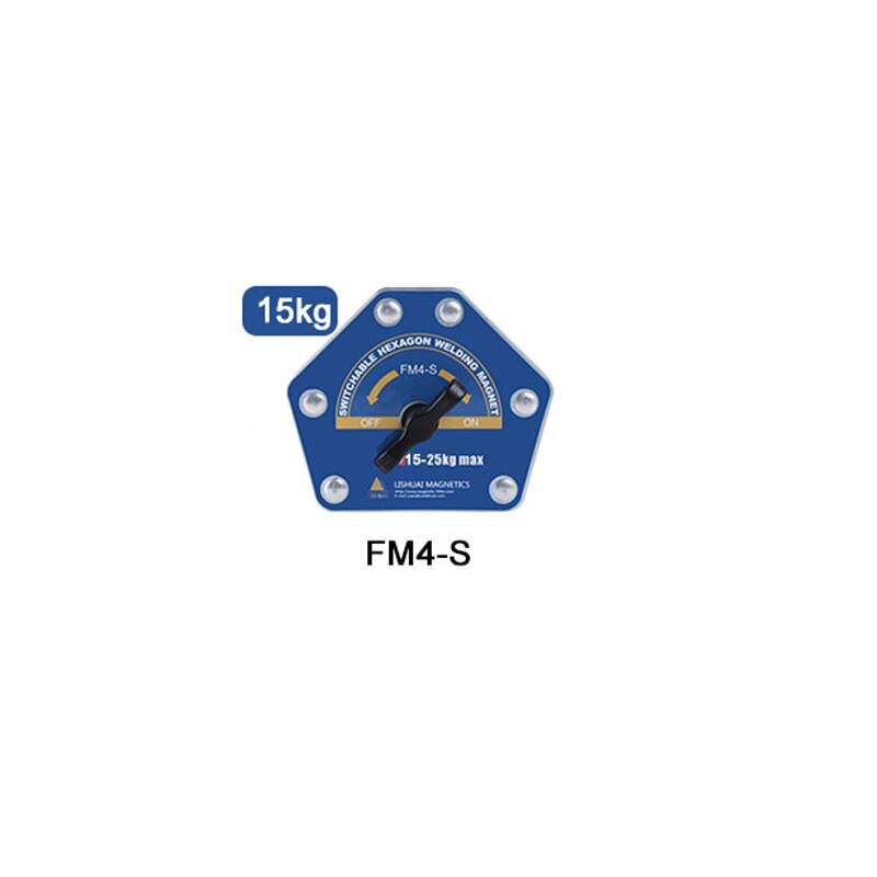 Fm4- s /fm4- m omskiftelig sekskantet svejsemagnet tænd / sluk multi-vinkel svejseholdere til jern svejsning positionering: Fm4- s