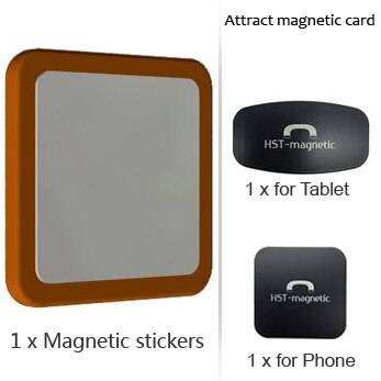 Wall Mount Tablet Magnetic Stand Magnet Adsorption Principle Convenience to pick-and-place Support All Tablets for iPad Pro Air: orange A