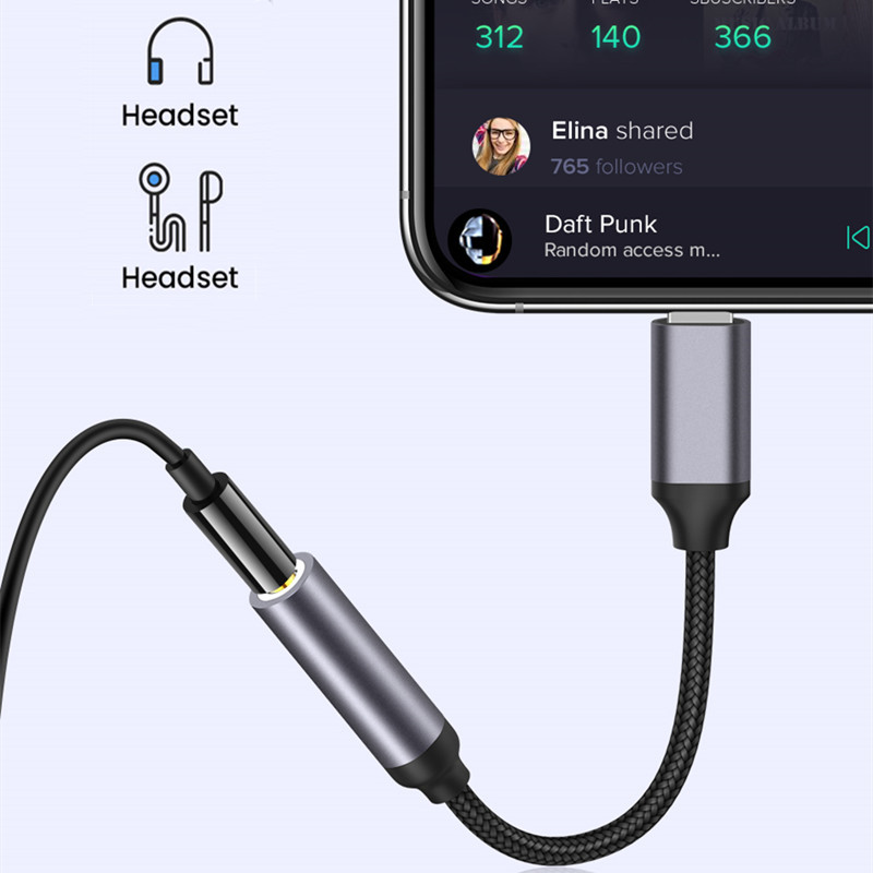 Lightning To 3.5mm Headphone Adapter 3 5 Mm Jack Adapter for IPhone 14 13 12 11 Pro Max XS XR X 3.5mm AUX Cable Adapter
