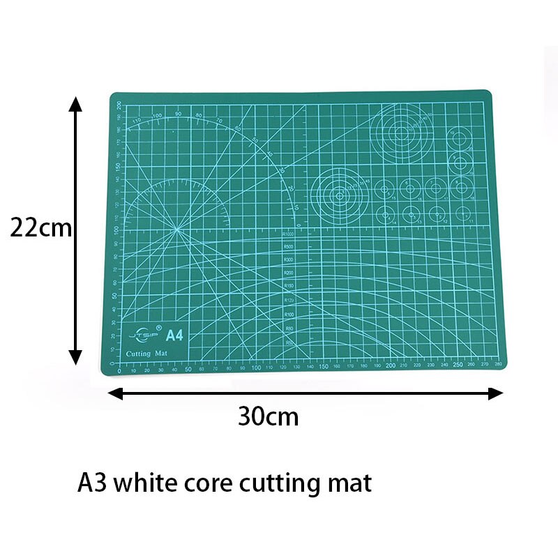 JTSIP Dienstprogramm Messer Klinge Schneiden matt Patchwork schneiden Pad A2 A3 A4 Doppel Seite selbst-Heilung Schneiden matt DIY zubehör Schneiden Plat: A4 Weiß Ader