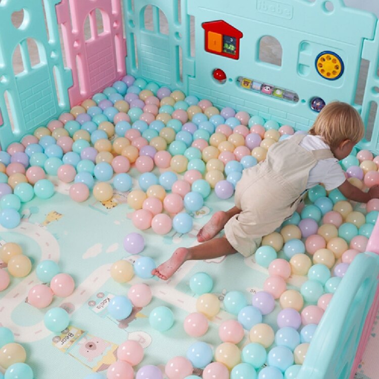 30 pc färg slumpmässig havsboll vågboll 6.5cm färg boll baby barn baby leksak boll förtjockning giftfri pe tecknad marin boll