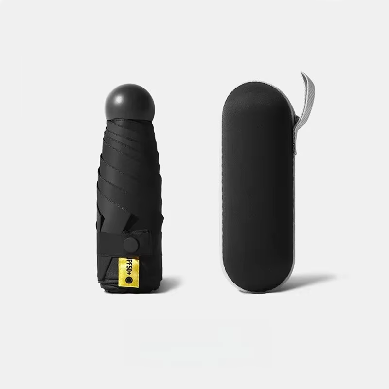 Solparasol anti-uv mini kapselparaply lille paraply lommeparaply solbeskyttelse og ultraviolet beskyttelse parasol paraguas: Grøn