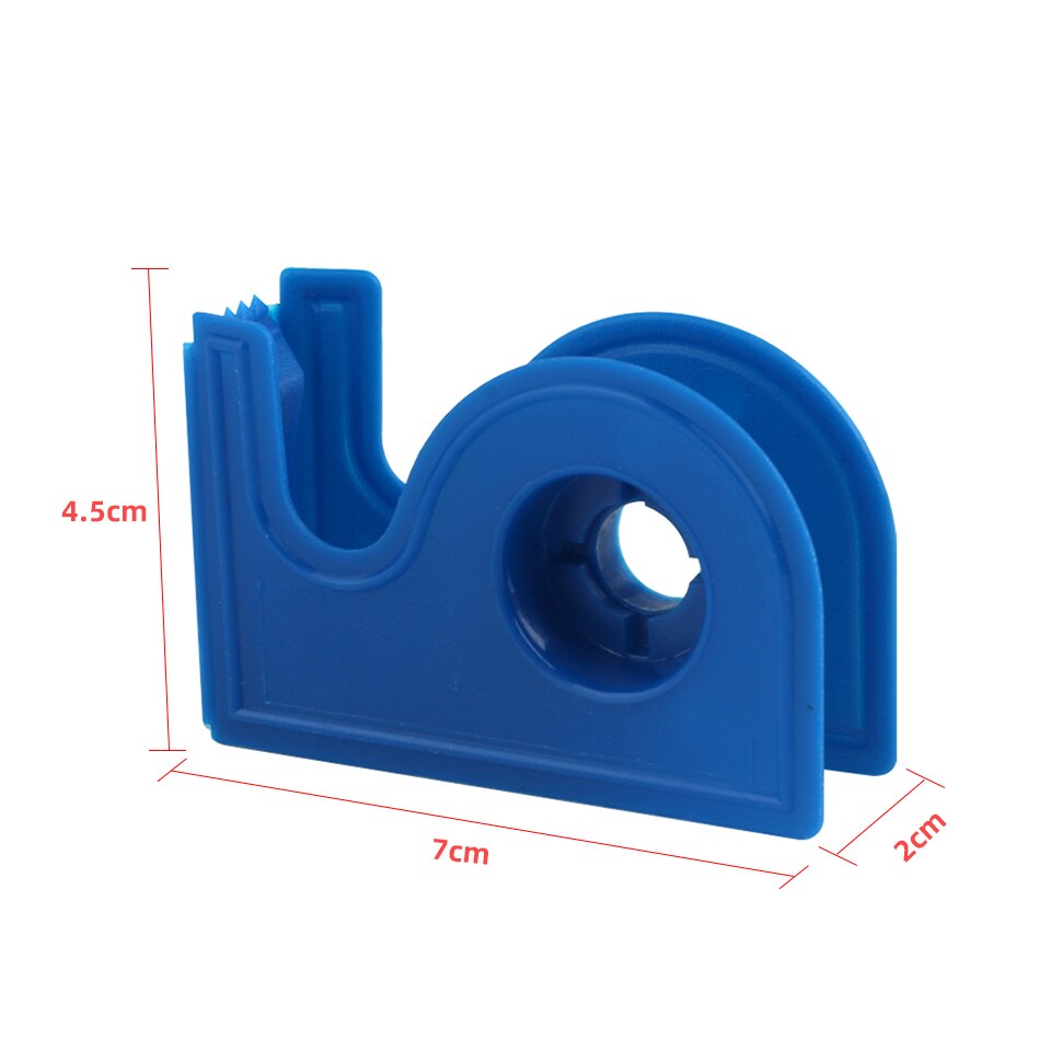 Draagbare Transparante Acryl Wimper Tape Cutter Kleurrijke Cutter Pe Medische Tapes Adhesive Roterende Tape Houder Wimper Gereedschappen: Blauw