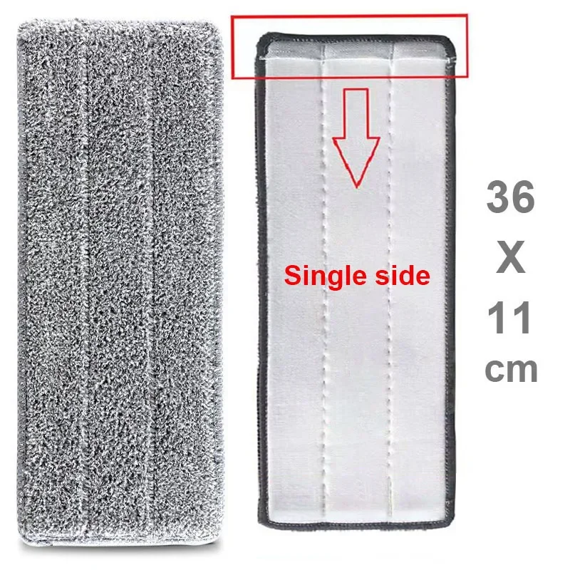 Sostituisci la testa del mocio Testa di ricambio in microfibra Panno per la pulizia del pavimento Cuscinetti Spremere piatto Strumenti per strizzare a mano libera per la casa, la cucina