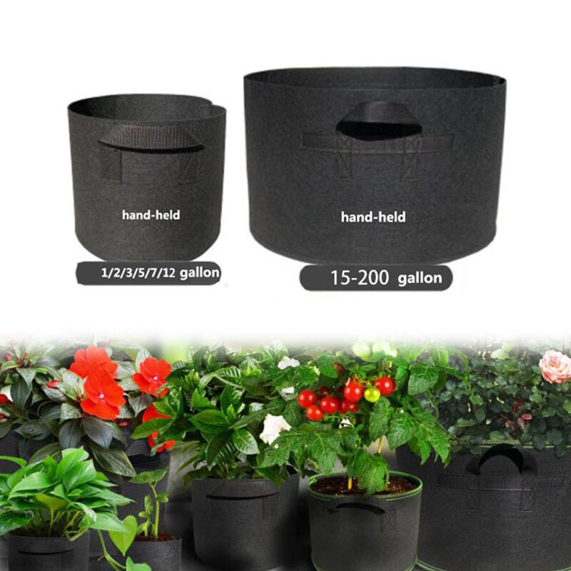 15 20 30 100 Gallon Grow Bags Jardin Growing Plant Tree Pots Strawberry Home Garden plants Large Fabric Vegetable