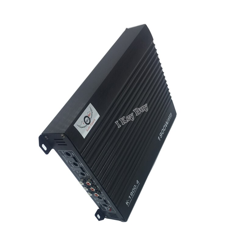 12V Car Audio Amplifier Class AB Style Subwoofer High-Power 1900W 4-Ch 4-Way High Cars Modification Aluminum Alloy
