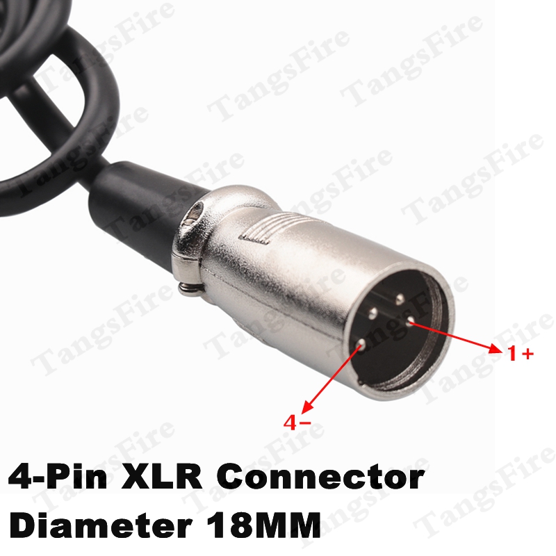 42V 4a 18650 Lithium-Ladegerät 10er Serie für 36V Li-Ionen-Akku Ladegerät wählbarer DC/XLR/GX16 Hochwertiger Stecker: Gelb / uns