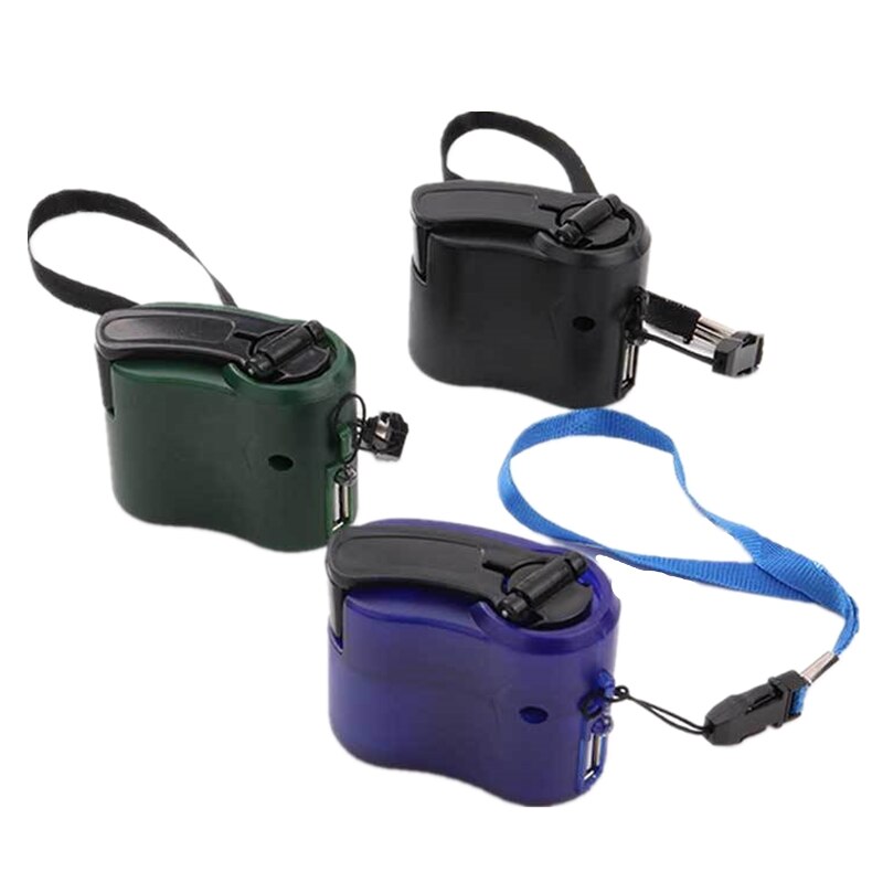 Portable Hand Cranked Power Dynamo Generator Outdoor Emergency USB Charger for Mobile Phone Camera Travel Charger