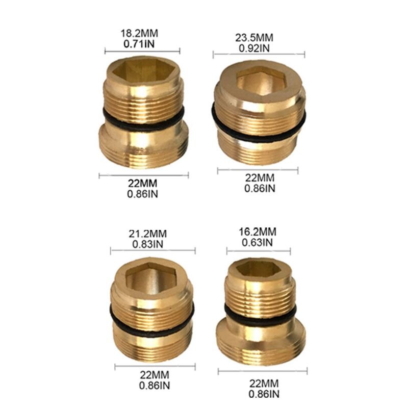 Brass Faucet Adapter Water Purifier Aerator Connector Kitchen Bathroom Tap Accessories