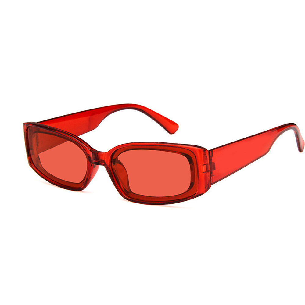 Rood Zonnebril Vierkante Night Driver Bril Gepolariseerde Zonnebril Brillen Voor Vrouwen Fietsen Outdoor Sunglass