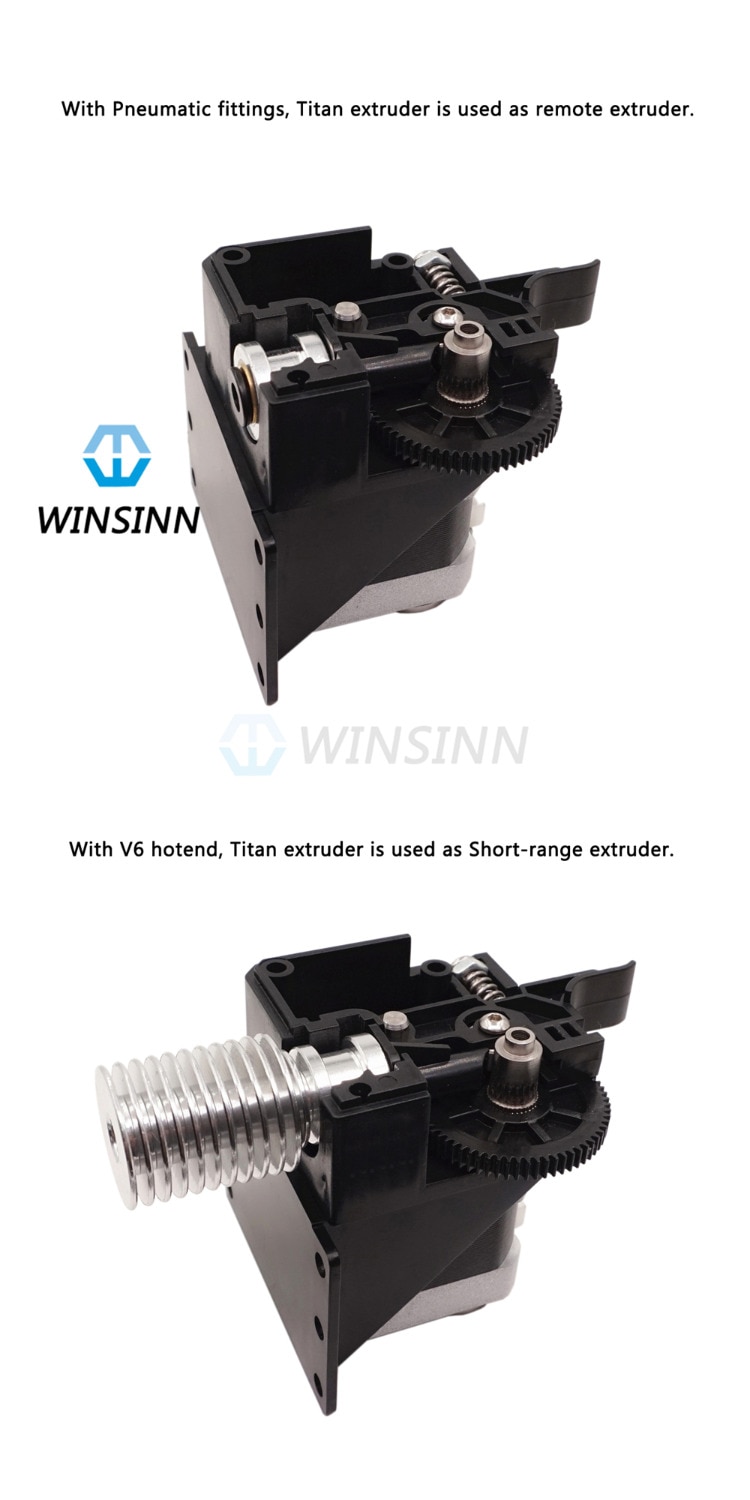 3D Printer Titan Extruder Hotend Driver Feeder For 1.75 3mm Nozzle Filament RepRap i3 E3D J-Head V6 Makerbot Universal Upgrade