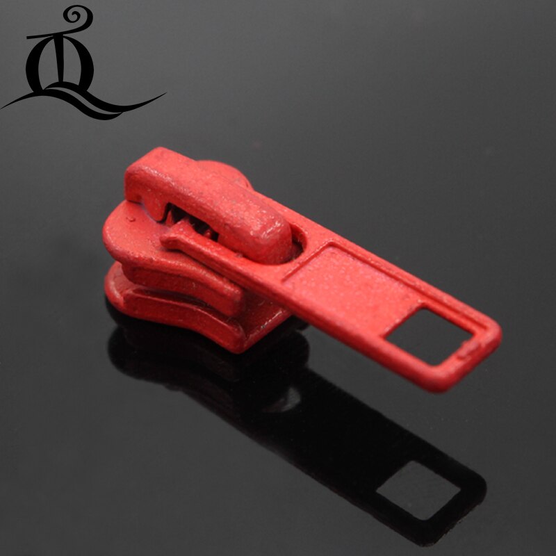 5 # cor da mistura 20pcs Zipack/Vestuário/Ferramentas De Costura Sob Medida Aplicada a resina zíper, zíper de metal Puxa zíper Cabeça Para Bolsa/Volta