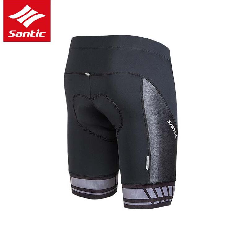 Santic Mannen Fietsbroek Coolmax 4D Pad Shorts Shockproof MTB Racefiets Pro Shorts Anti-pilling Reflecterende ciclismo
