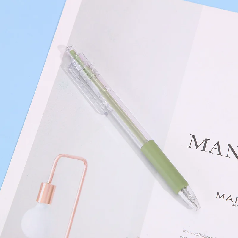 1 pc Kawaii Art Utility Knife Pen Knife Cut Stickers Scrapbooking Cutting Tool Express Box Knife School Supplies DIY Craft: green