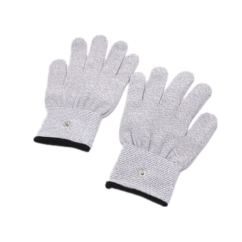 Ademend Geleidende Vezel Elektrode Handschoenen Hand Therapie Massage voor Elektrische Body Massager Machine Gezicht Been Hand Pijnbestrijding