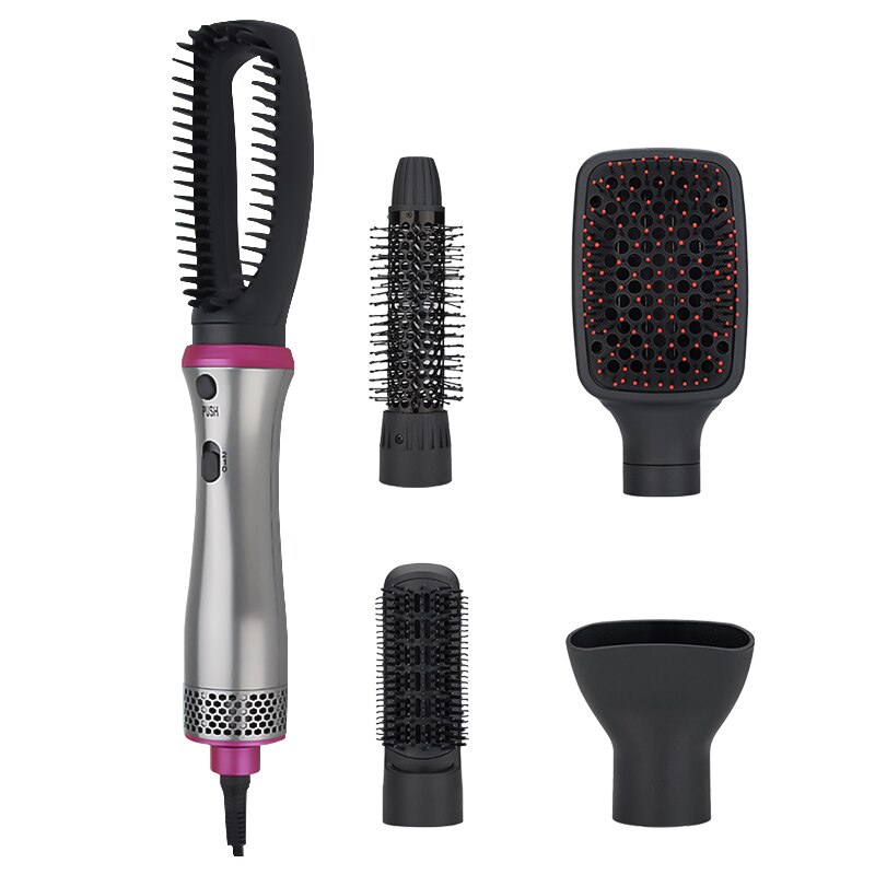 Professionele Haar Stijl Tool Föhn Borstel 5 In 1 Föhn Borstel Krultang Stijltang Haar Crimpers kam Haar