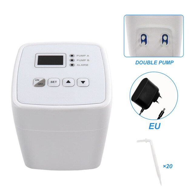 Automatic Watering System DIY Micro Drip Irrigation Kit Houseplants Cultivation Device With Digital Interval Programmable Timer: purple